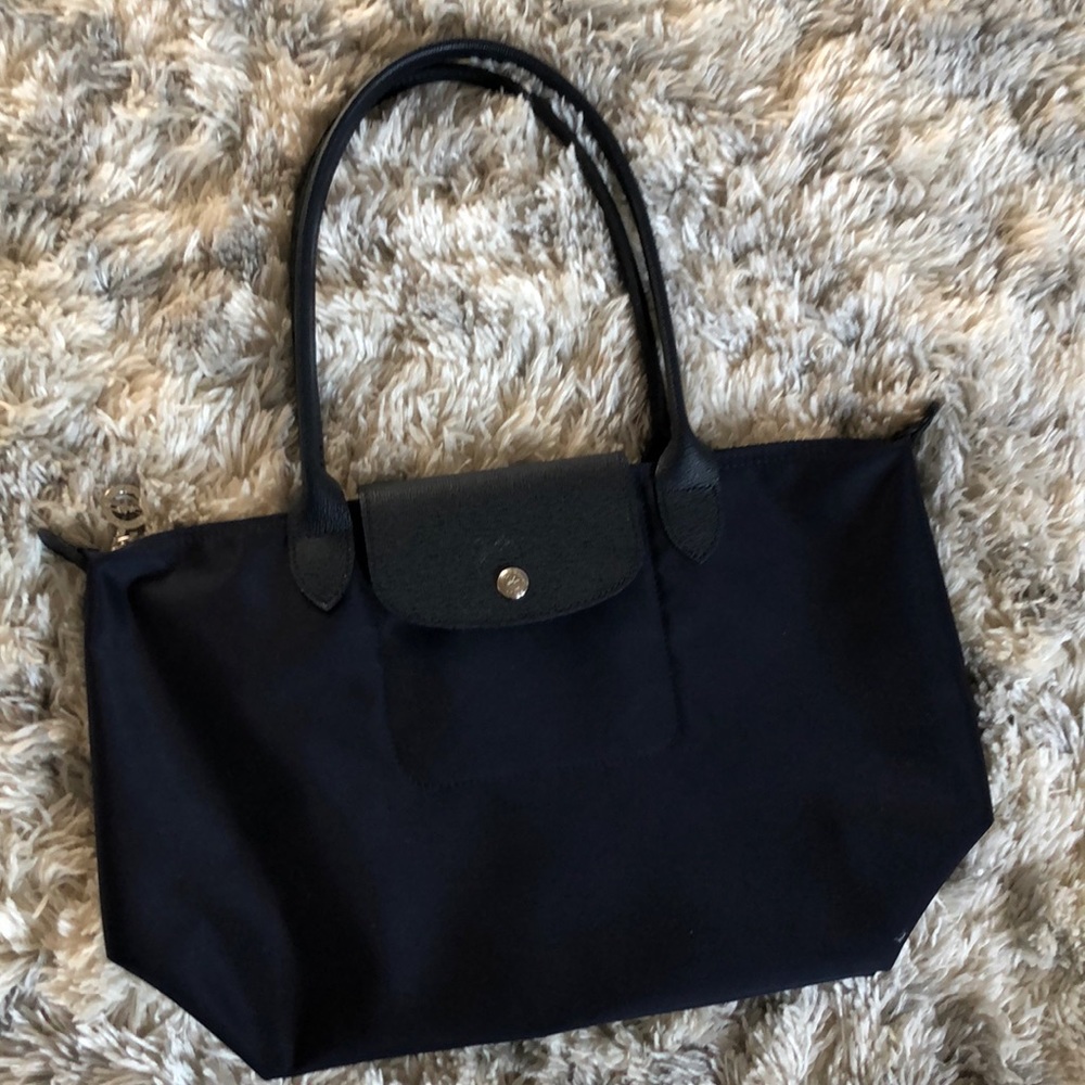 Navy Longchamp bag, never used!